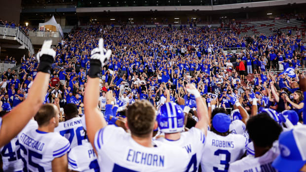 BYU fans vs Arkansas